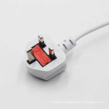 England British 3 Pin BSI Approval AC Power Cord WITH RUBBER CABLE H05RN-F H05RR-F